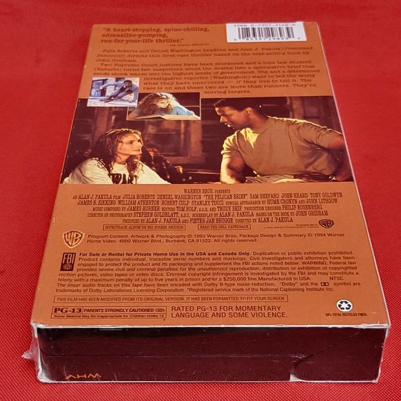 The Pelican Brief VHS New Sealed - Picture 4 of 8